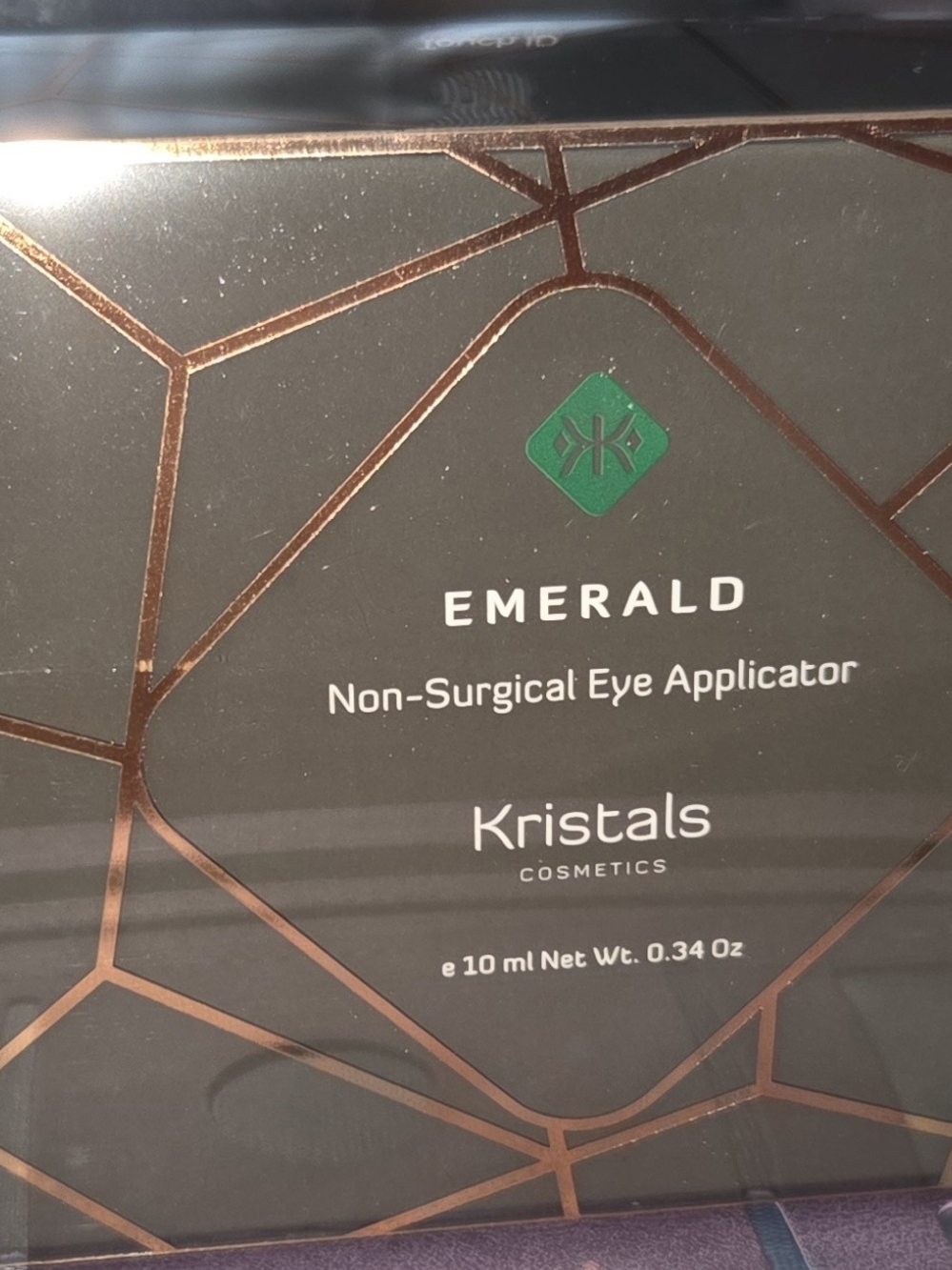 Kristals Emerald Non-Surgical Eye Applicator - Emerald Green & Rose Gold Accents